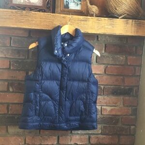 Old Navy Navy Sherpa-Lined Puffer Vest